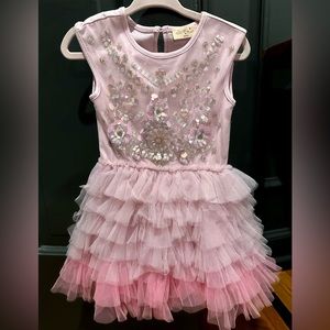 Tutu du Monde Embellished Tiered Tulle Dress 6-12 months NWOT